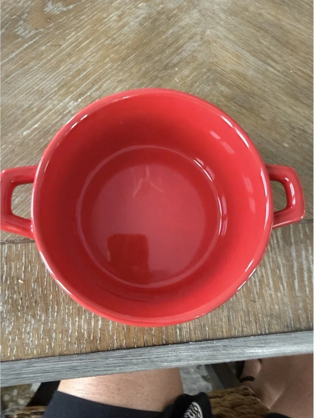 Pioneer Woman Covered Bowl Handles 6 1/4”